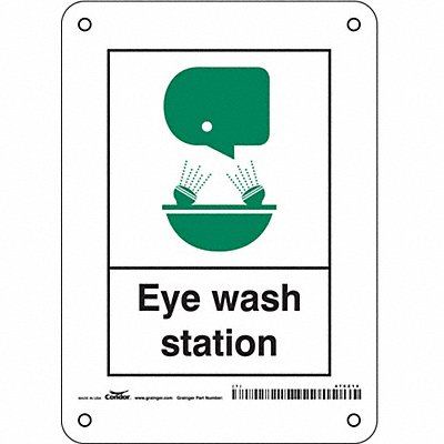 CONDOR 470Z10 Safety Sign 7 in x 5 in Aluminum