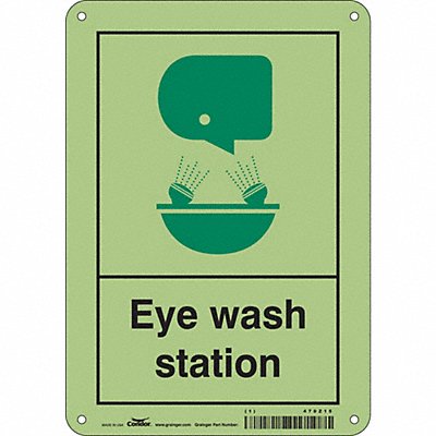 CONDOR 470Z15 Safety Sign 10 in x 7 in Polyethylene