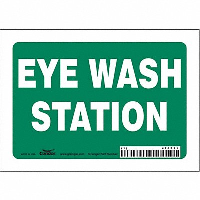 CONDOR 470Z31 Safety Sign 5 in x 7 in Vinyl