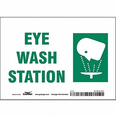 CONDOR 470Z40 Safety Sign 5 in x 7 in Vinyl