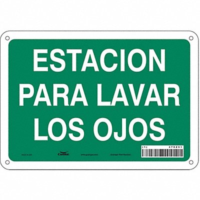 CONDOR 470Z61 Safety Sign 7 in x 10 in Polyethylene