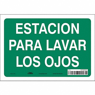 CONDOR 470Z63 Safety Sign 7 in x 10 in Vinyl