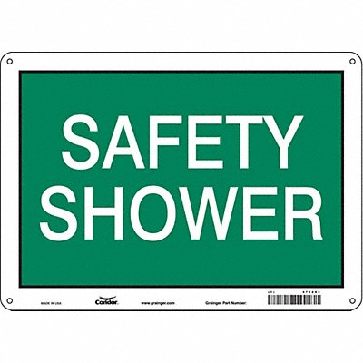 CONDOR 470Z85 Safety Sign 10 in x 14 in Polyethylene