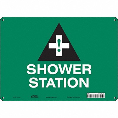 CONDOR 471A48 Safety Sign 10 in x 14 in Aluminum