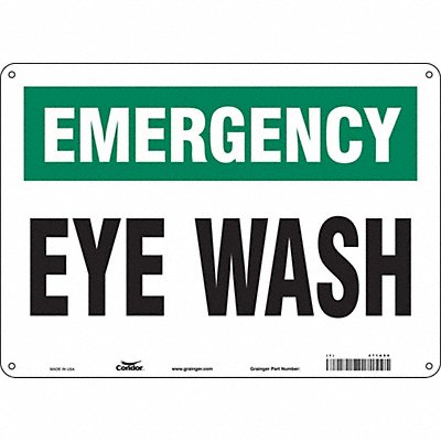 CONDOR 471A90 Safety Sign 10 in x 14 in Aluminum
