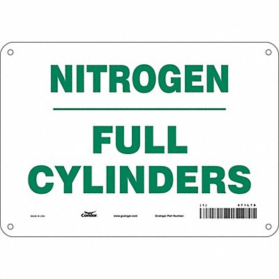 CONDOR 471L78 Safety Sign 7 in x 10 in Aluminum