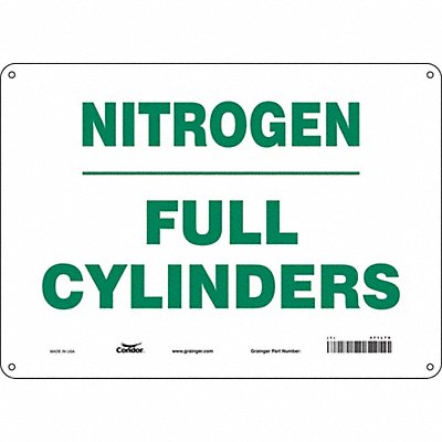 CONDOR 471L79 Safety Sign 10 inx14 in Aluminum