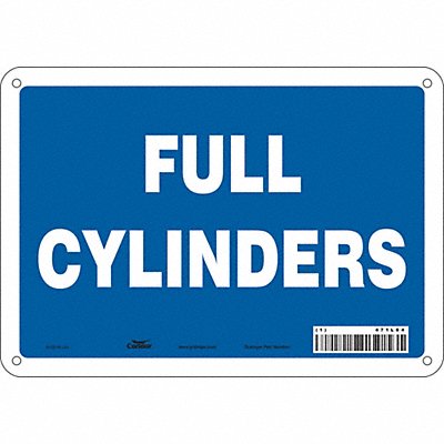CONDOR 471L84 Safety Sign 7 in x 10 in Aluminum