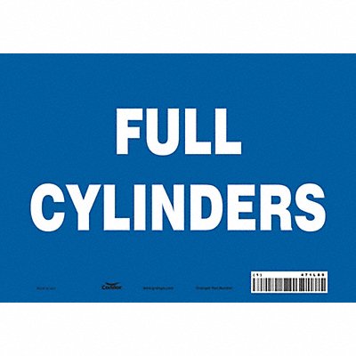 CONDOR 471L89 Safety Sign 7 inx10 in Vinyl