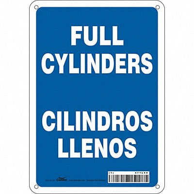 CONDOR 471L98 Safety Sign 10 inx7 in Aluminum