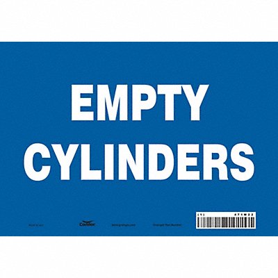 CONDOR 471M22 Safety Sign 7 inx10 in Vinyl