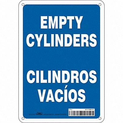 CONDOR 471M31 J8583 Safety Sign 10 inx7 in Aluminum