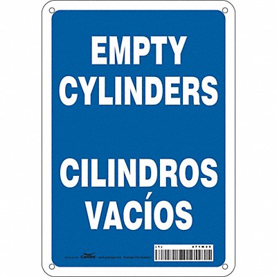 CONDOR 471M35 J8583 Safety Sign 10 inx7 in Polyethylene