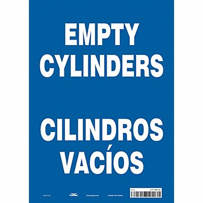 CONDOR 471M39 J8583 Safety Sign 14 in x 10 in Vinyl
