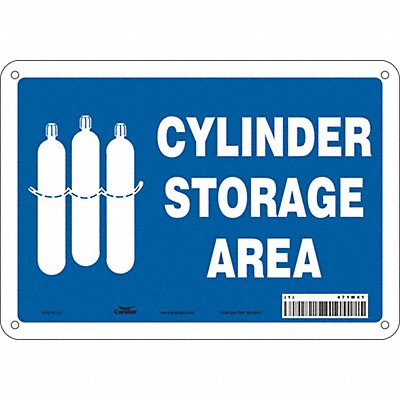 CONDOR 471M41 Safety Sign 7 in x 10 in Aluminum