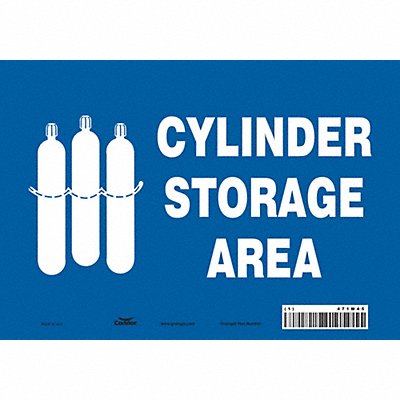 CONDOR 471M45 Safety Sign 7 inx10 in Vinyl