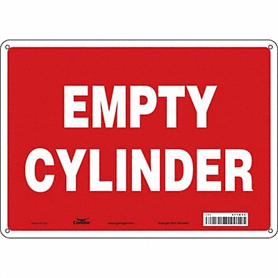 CONDOR 471M54 Safety Sign 10 inx14 in Aluminum