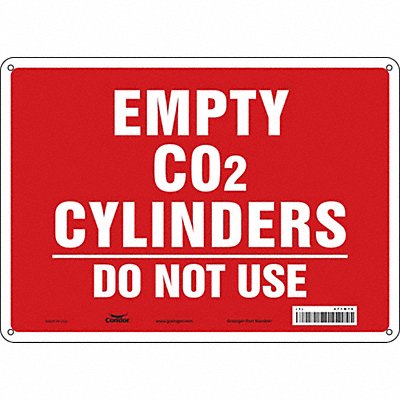 CONDOR 471M76 Safety Sign 10 inx14 in Polyethylene