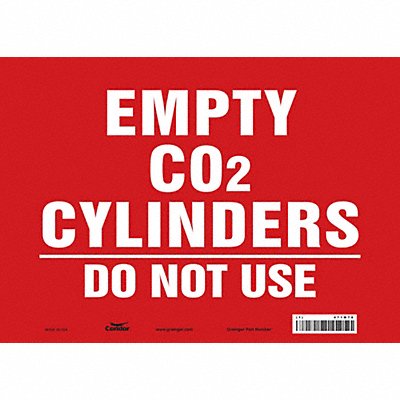 CONDOR 471M78 Safety Sign 10 inx14 in Vinyl