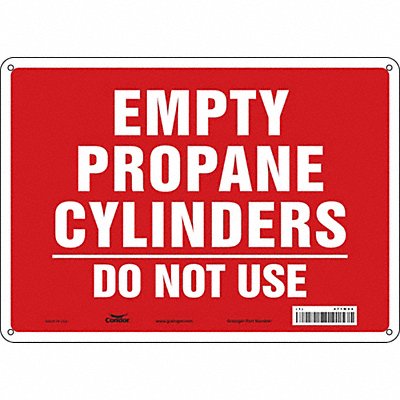 CONDOR 471M94 Safety Sign 10 inx14 in Polyethylene