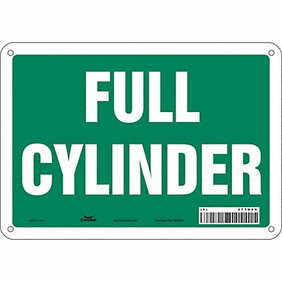 CONDOR 471N06 Safety Sign 7 inx10 in Polyethylene