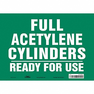 CONDOR 471N21 Safety Sign 10 inx14 in Vinyl