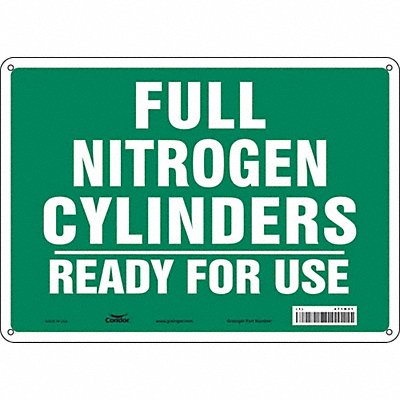 CONDOR 471N31 Safety Sign 10 inx14 in Polyethylene