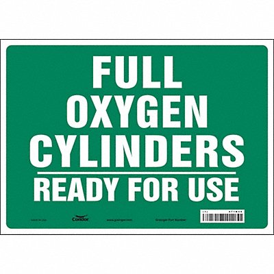 CONDOR 471N39 J8597 Safety Sign 10 inx14 in Vinyl