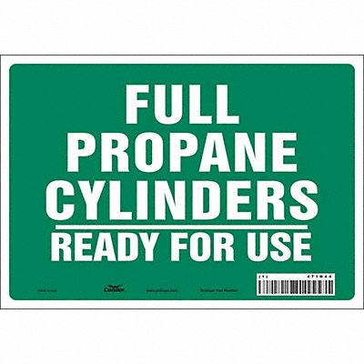 CONDOR 471N44 Safety Sign 7 inx10 in Vinyl