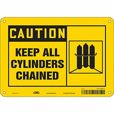 CONDOR 471N84 Safety Sign 7 inx10 in Polyethylene