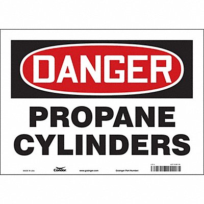 CONDOR 471R13 Safety Sign 10 inx14 in Vinyl