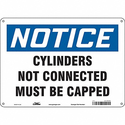 CONDOR 471R38 Safety Sign 10 in x 14 in Polyethylene
