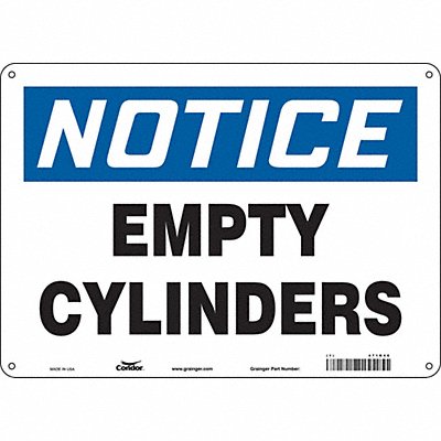 CONDOR 471R46 Safety Sign 10 inx14 in Vinyl