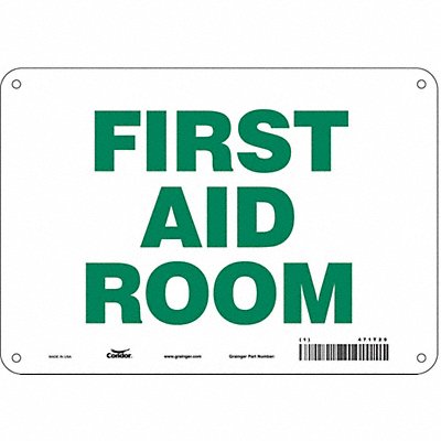 CONDOR 471T29 Safety Sign 7 in x 10 in Aluminum