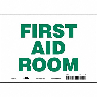 CONDOR 471T34 Safety Sign 7 in x 10 in Vinyl