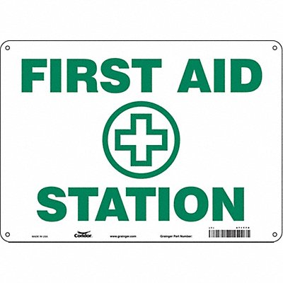 CONDOR 471T70 Safety Sign 10 in x 14 in Aluminum