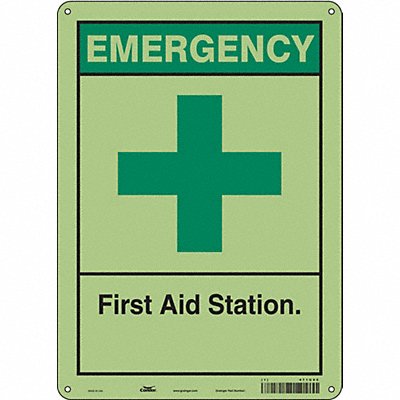 CONDOR 471U95 Safety Sign 14 in x 10 in Polyethylene