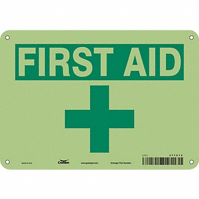 CONDOR 471V13 Safety Sign 7 in x 10 in Polyethylene