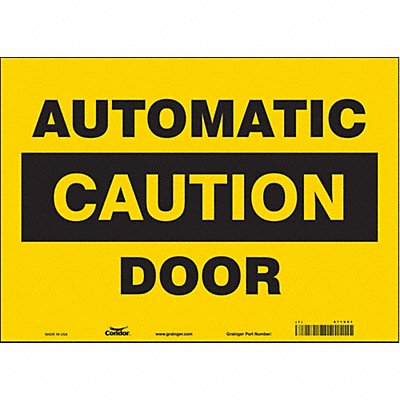 CONDOR 471V91 J7722 Safety Sign 10 in x 14 in Vinyl