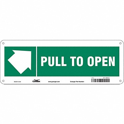 CONDOR 471W63 Safety Sign 5 in x 14 in Polyethylene