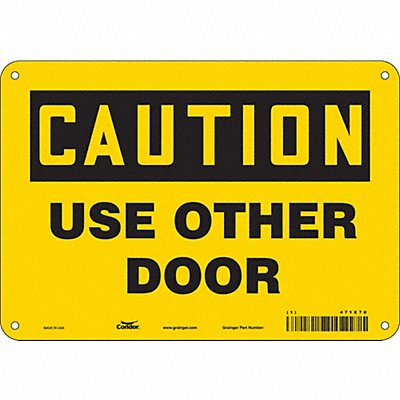 CONDOR 471X70 Safety Sign 7 in x 10 in Polyethylene