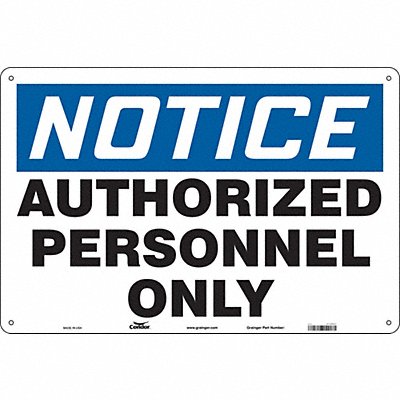 CONDOR 472U01 Safety Sign 24 in x 36 in Aluminum