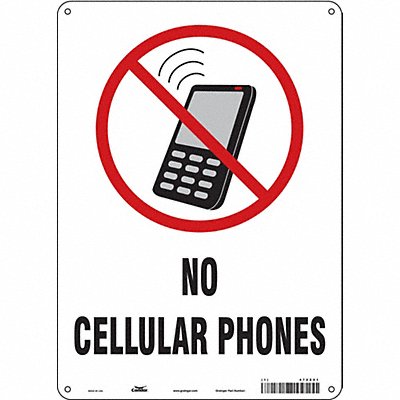 CONDOR 472Z51 Safety Sign 14 in x 10 in Aluminum