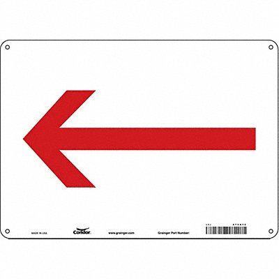 CONDOR 473A12 Safety Sign 10 in x 14 in Polyethylene