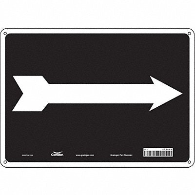 CONDOR 473A50 Safety Sign 10 in x 14 in Aluminum