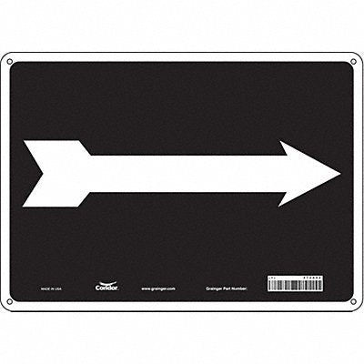 CONDOR 473A52 Safety Sign 10 in x 14 in Polyethylene