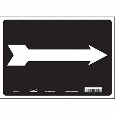 CONDOR 473A54 Safety Sign 10 in x 14 in Vinyl