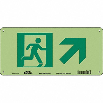 CONDOR 473A73 Safety Sign 7 in x 15 in Polyethylene