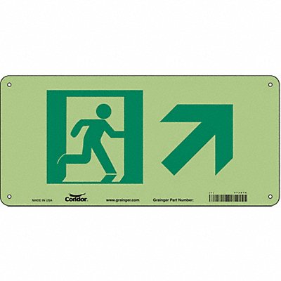 CONDOR 473A74 Safety Sign 7 in x 15 in Aluminum
