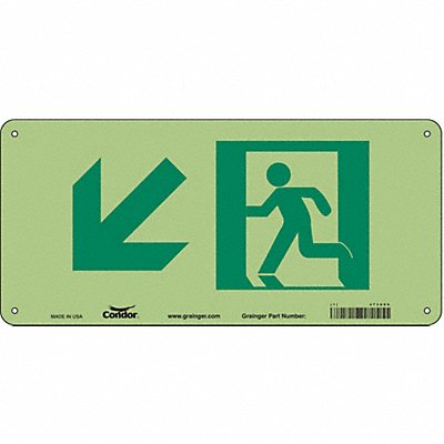 CONDOR 473A80 Safety Sign 7 in x 15 in Aluminum